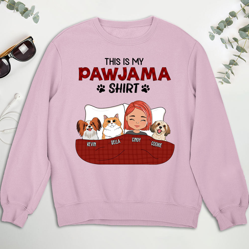 Personalized Pawjama Custom Unisex 8.0 oz Sweatshirt - Ideal Gift for Pet Lovers