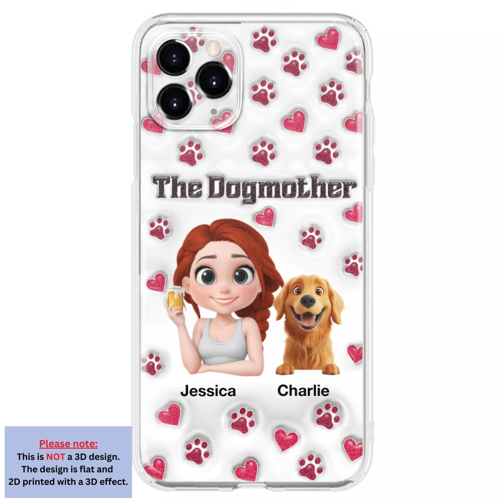 Slay Cartoon Dog Mother - Exclusive Personalized Custom 3D Inflated Effect Phone Case for Stylish Protection