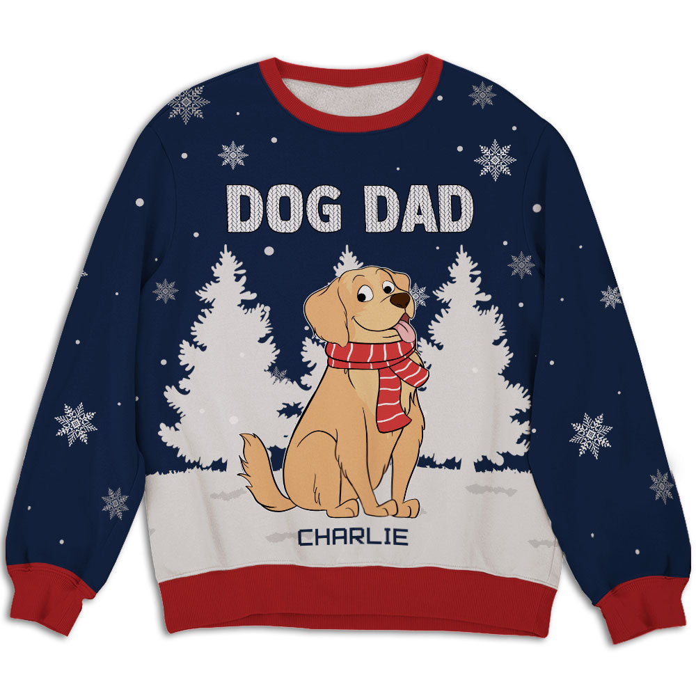 Unique Personalized Custom All-Over-Print Dog & Cat Winter Sweatshirt for Pet Lovers