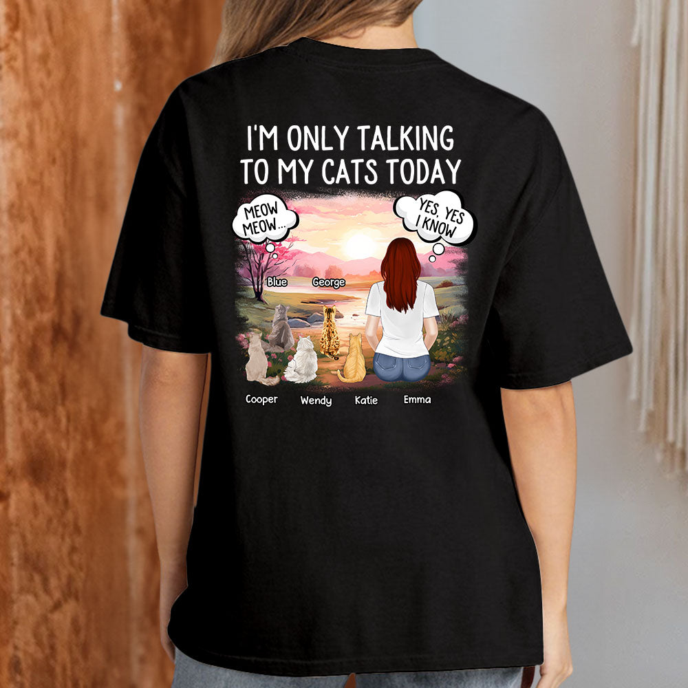 Custom Personalized Unisex Talking To Dog Cat T-shirt - Ideal Gift for Pet Lovers