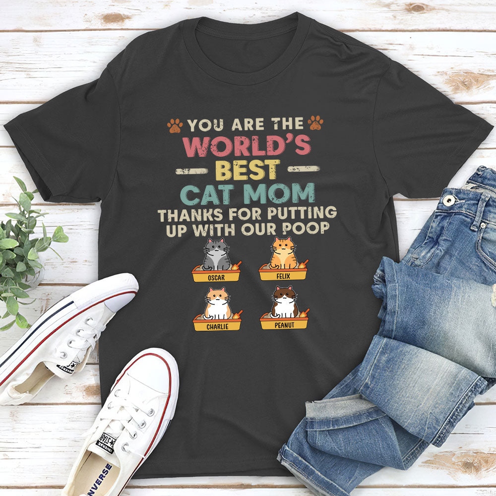 Thanks For Putting Up - Personalized Custom Unisex 5.3 oz T-shirt for Pet Lovers