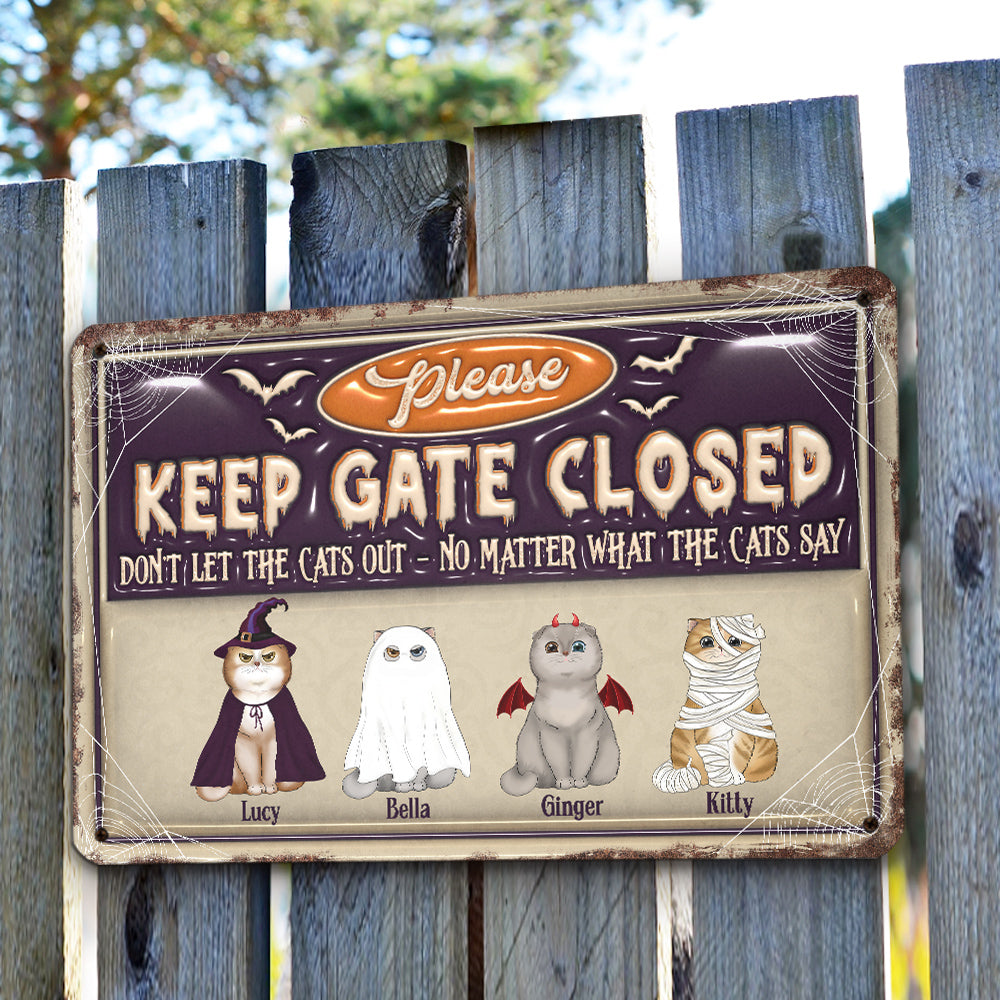 Halloween Day - Personalized Custom 3D Inflated Effect Metal Sign for Home and Office Decor