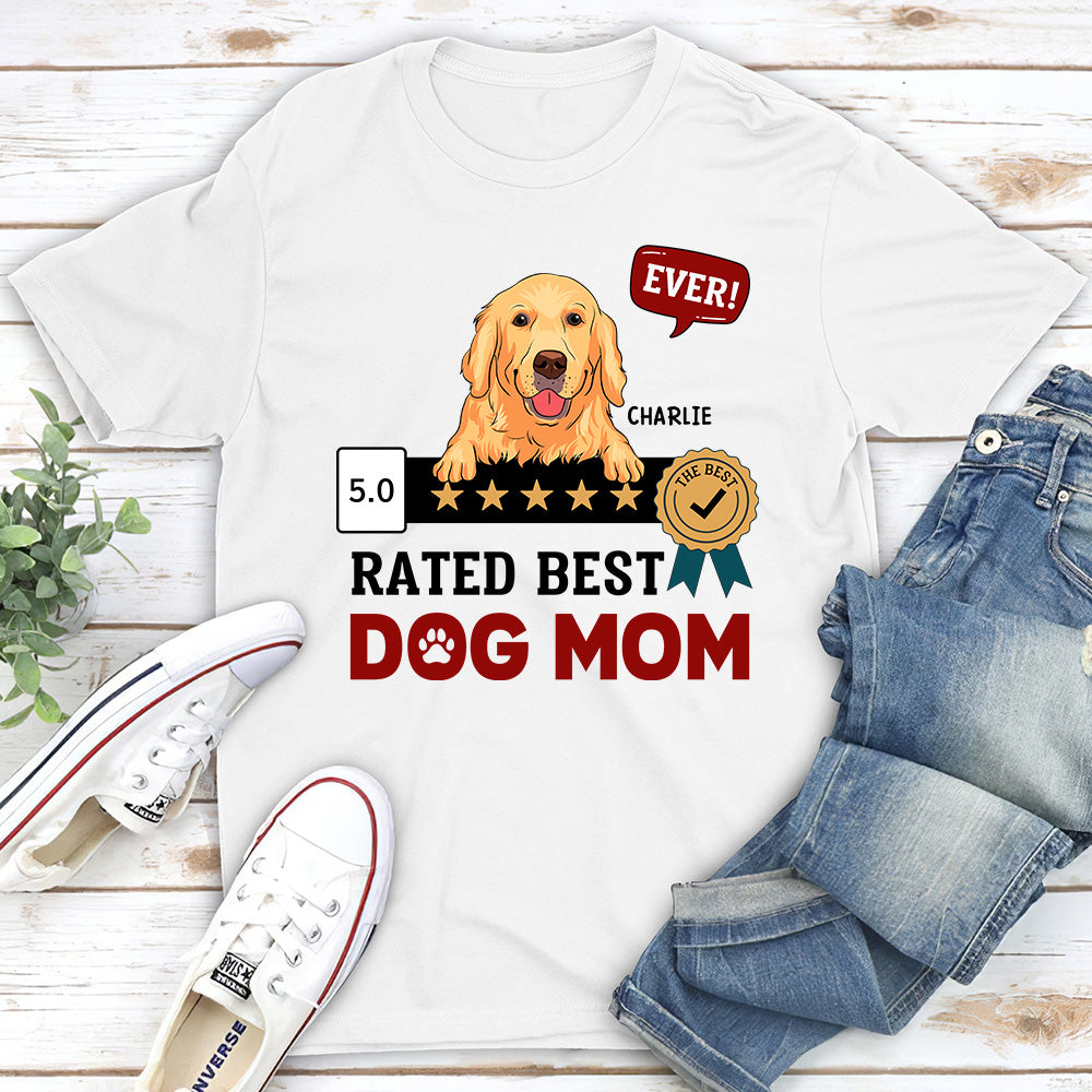 The Ultimate Personalized Custom Unisex T-Shirt for the Best Dog Mom Ever