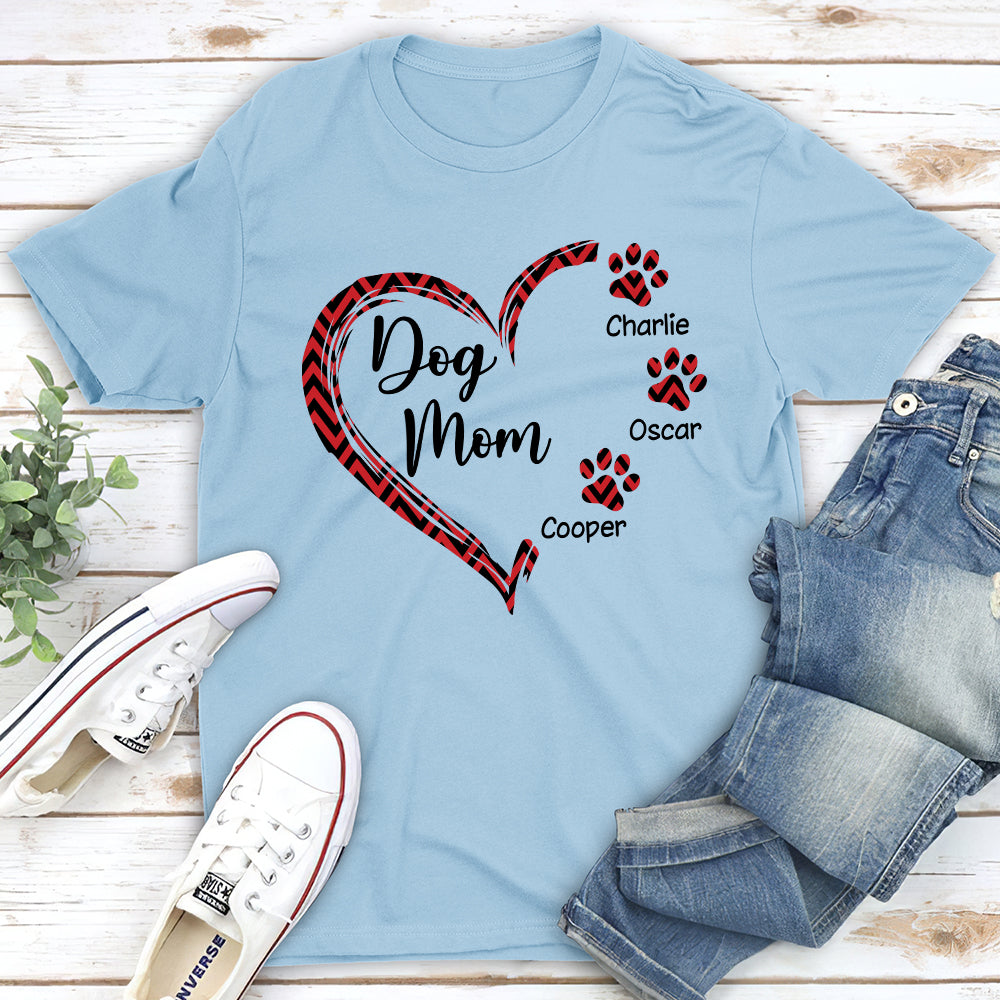 Dog Mom - Personalized Custom Unisex 5.3 oz T-shirt for Pet Lovers