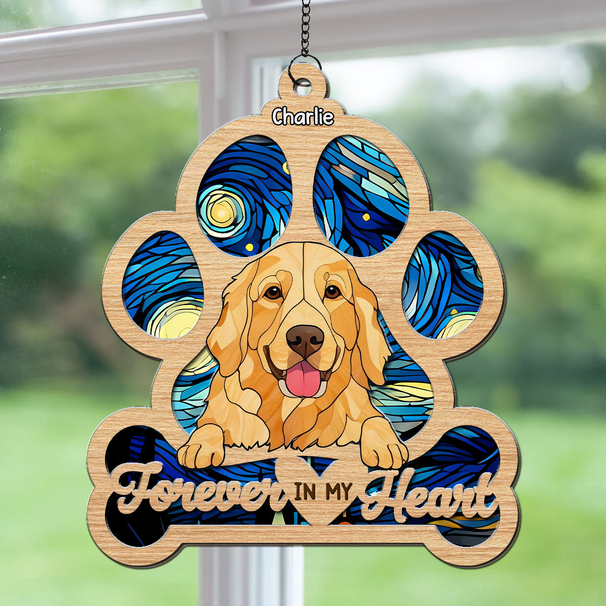 In Loving Memory - Personalized Custom Suncatcher in 6-inch and 8-inch Sizes