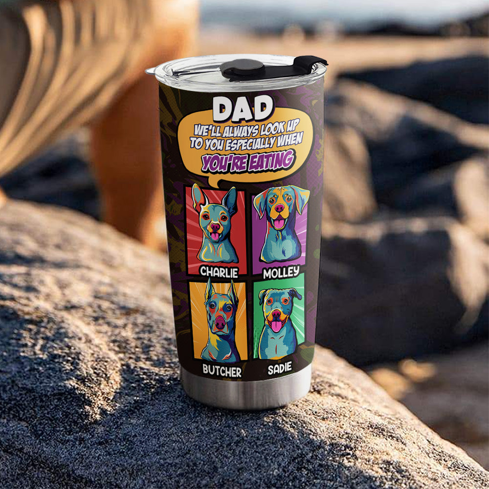 Personalized Custom Tumbler - 'I Will Always Look Up To You' with Long-lasting Temperature Retention