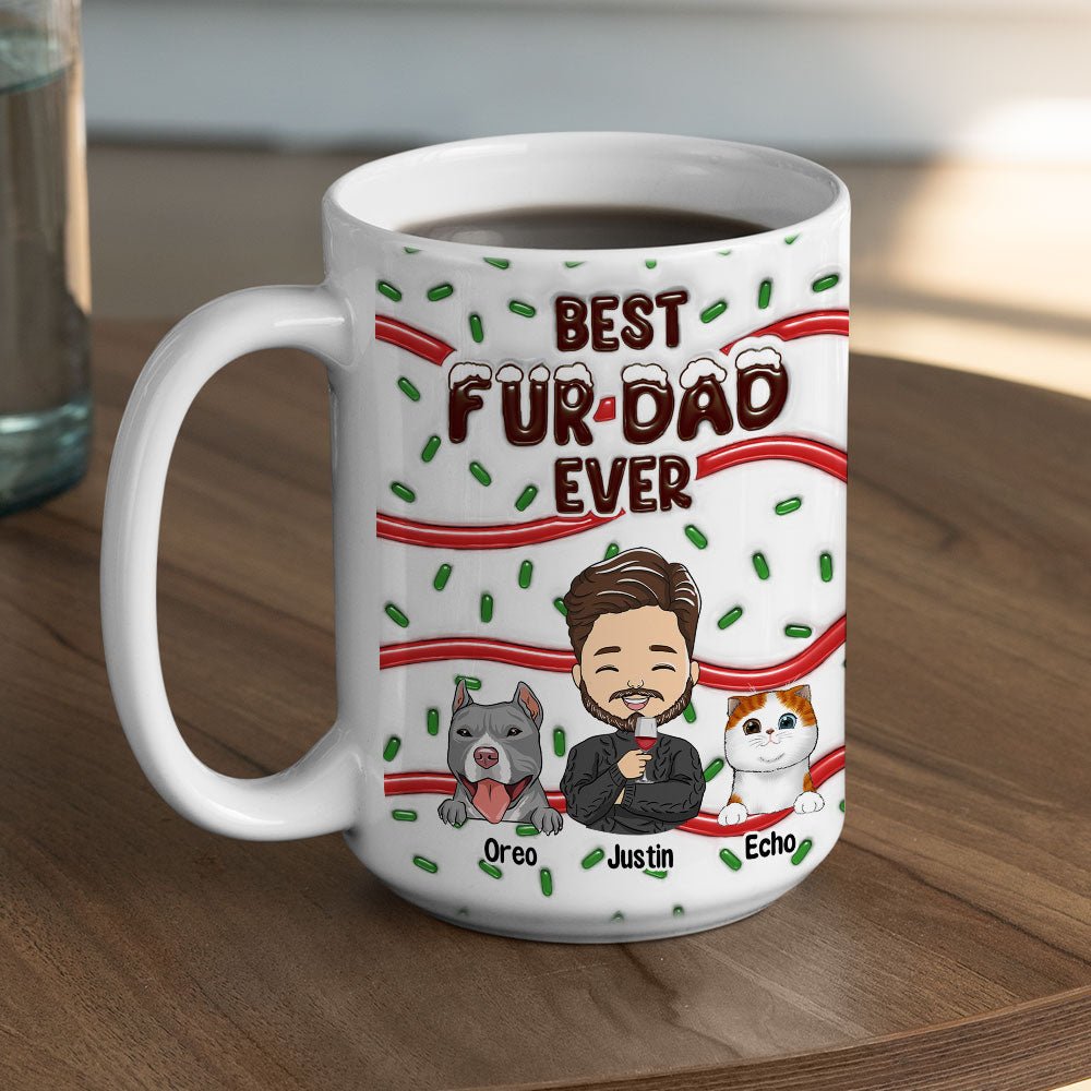 Best Personalized Custom 3D Inflated Effect Mug for Dog Moms and Dads - Ideal Pet - Themed Gift