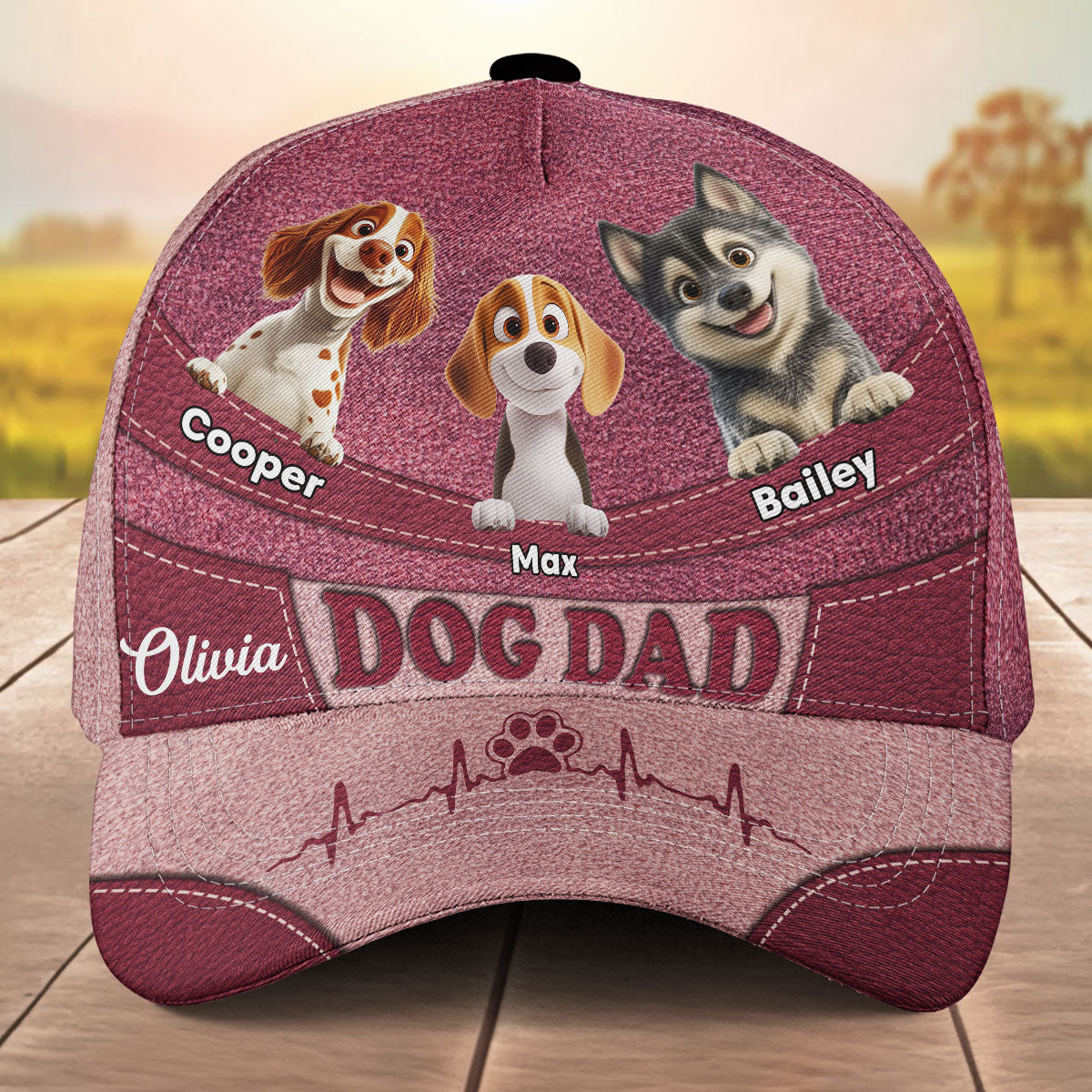I Love Dogs - Personalized Custom Classic Adjustable Snapback Cap for Maximum Comfort and Sun Protection