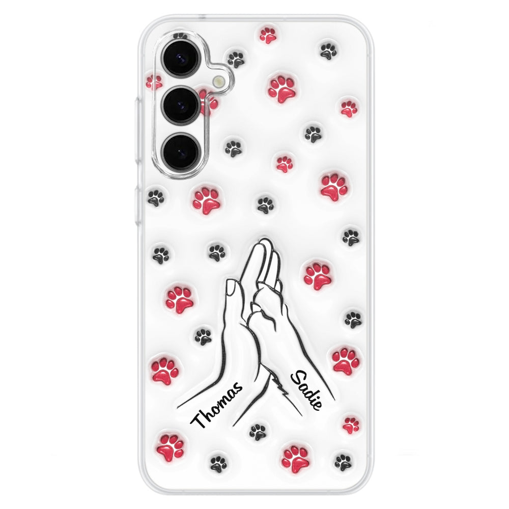 Personalized Custom 3D Inflated Effect Paw And Hand Design Phone Case for Smartphones