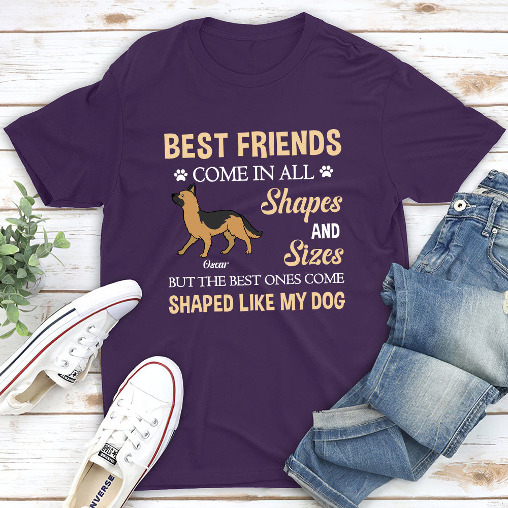 Unique Shapes And Sizes - Personalized Custom Unisex T-shirt for Pet Lovers