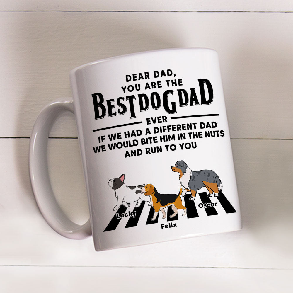 Personalized Custom Coffee Mug - Dogs Run To You (Up To 4 Dogs) for Pet Lovers