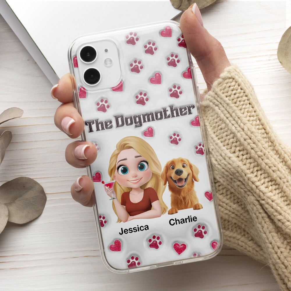 Slay Cartoon Dog Mother - Exclusive Personalized Custom 3D Inflated Effect Phone Case for Stylish Protection
