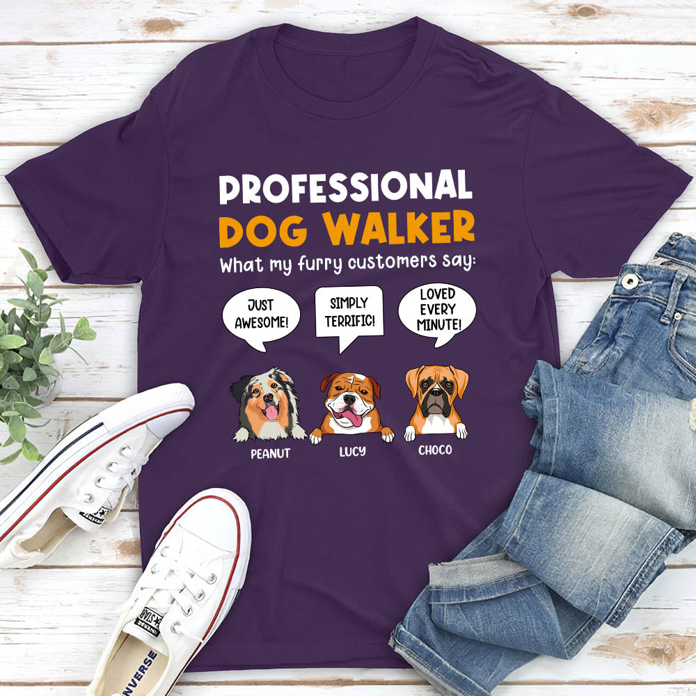 Customizable Unisex Personalized Dog Walker T-shirt