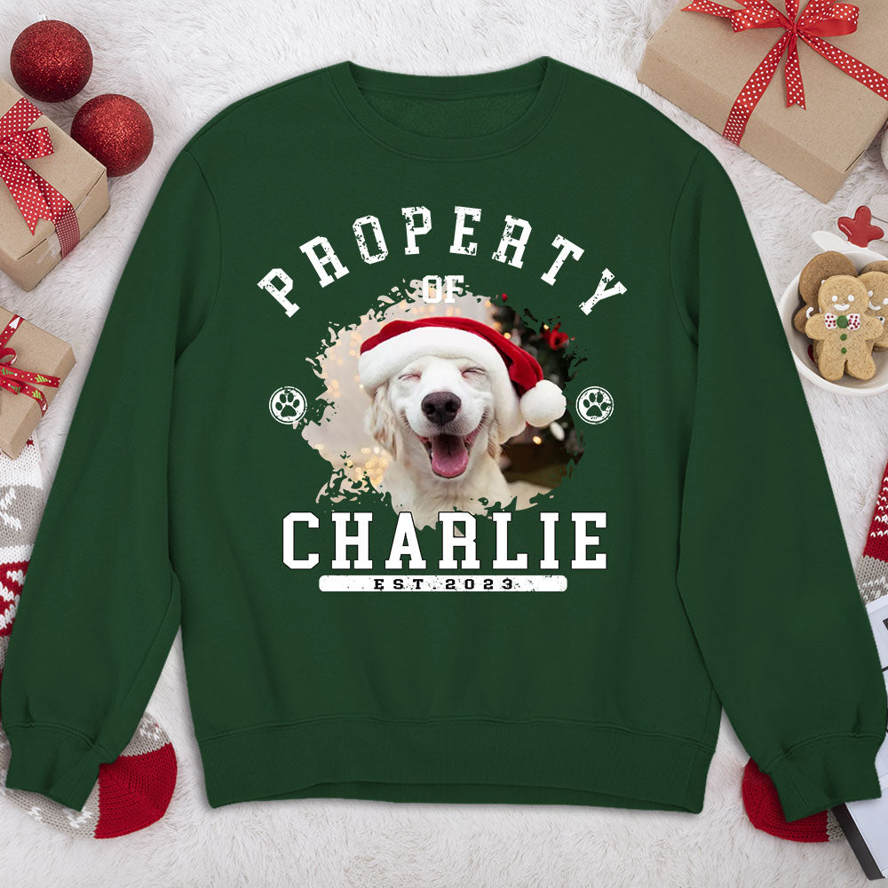 Pet Property - Customizable Personalized Unisex 8.0 oz Sweatshirt for Pet Lovers