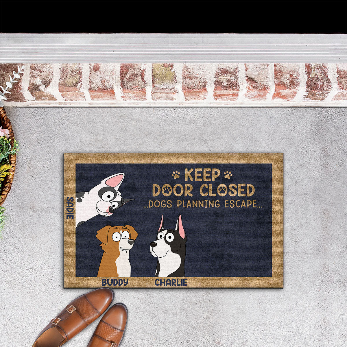 Personalized Custom Dog or Cat Doormat - Keep Your Door Welcoming