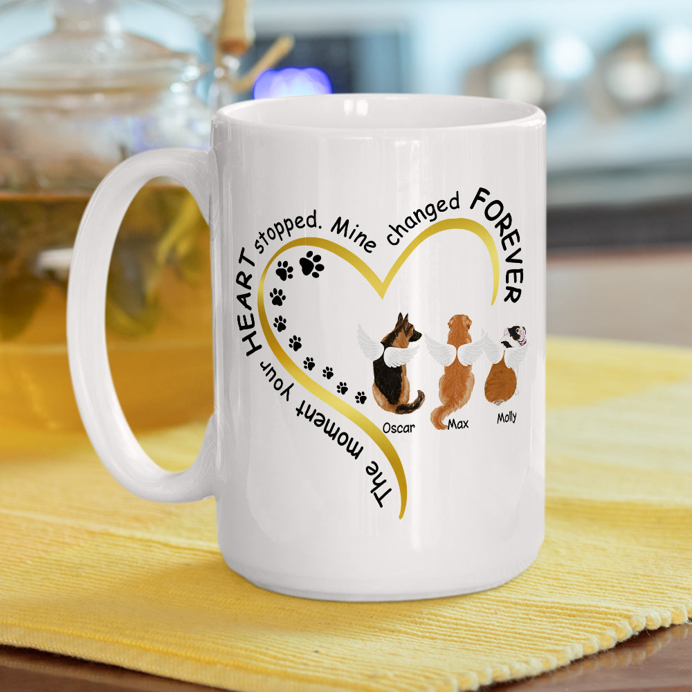 My Heart Changed Forever - Personalized Custom Ceramic Coffee Mug for Pet Lovers (11oz & 15oz Sizes)