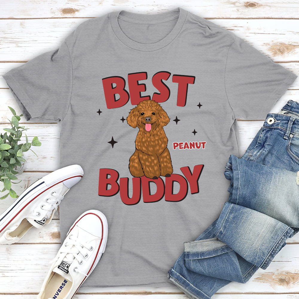 My Best Buddy - Personalized Custom Unisex 5.3 oz T-shirt for Pet Lovers