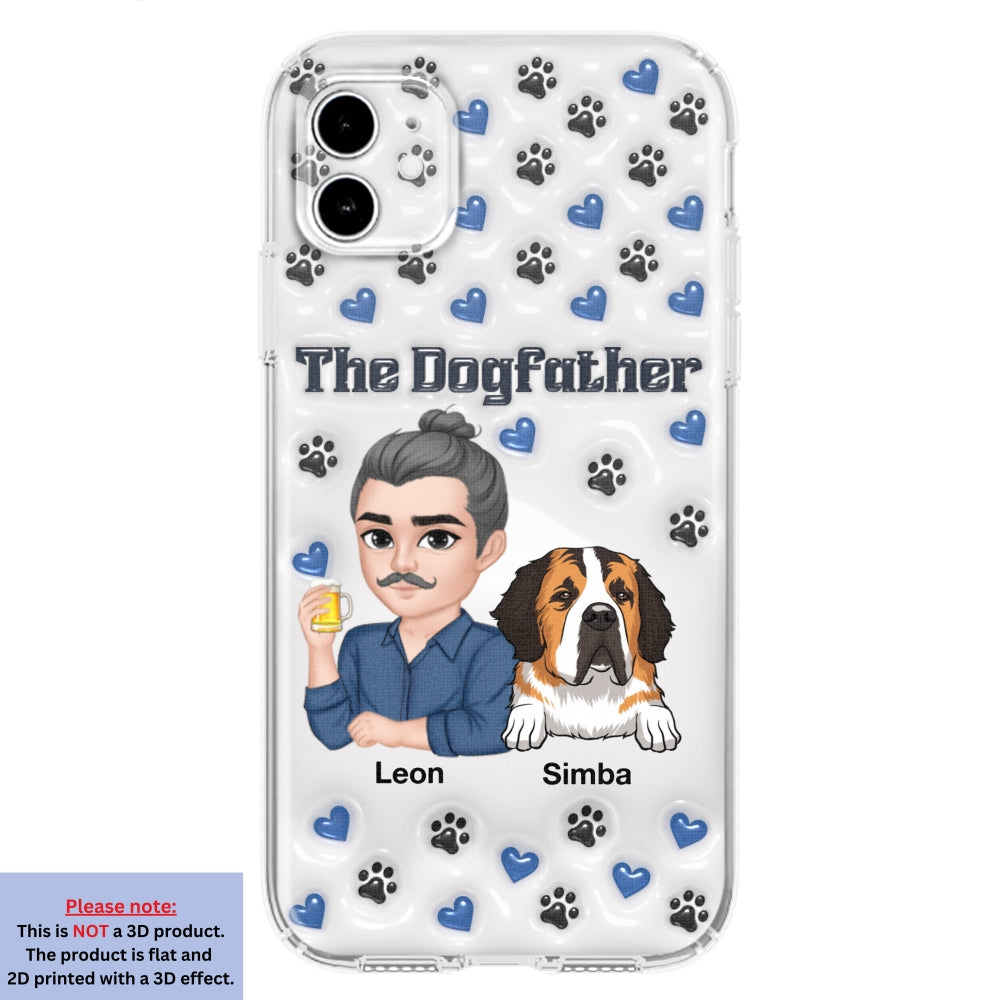 Stylish Dog Dad - Exquisitely Personalized Custom 3D Inflated Effect Smartphone Case