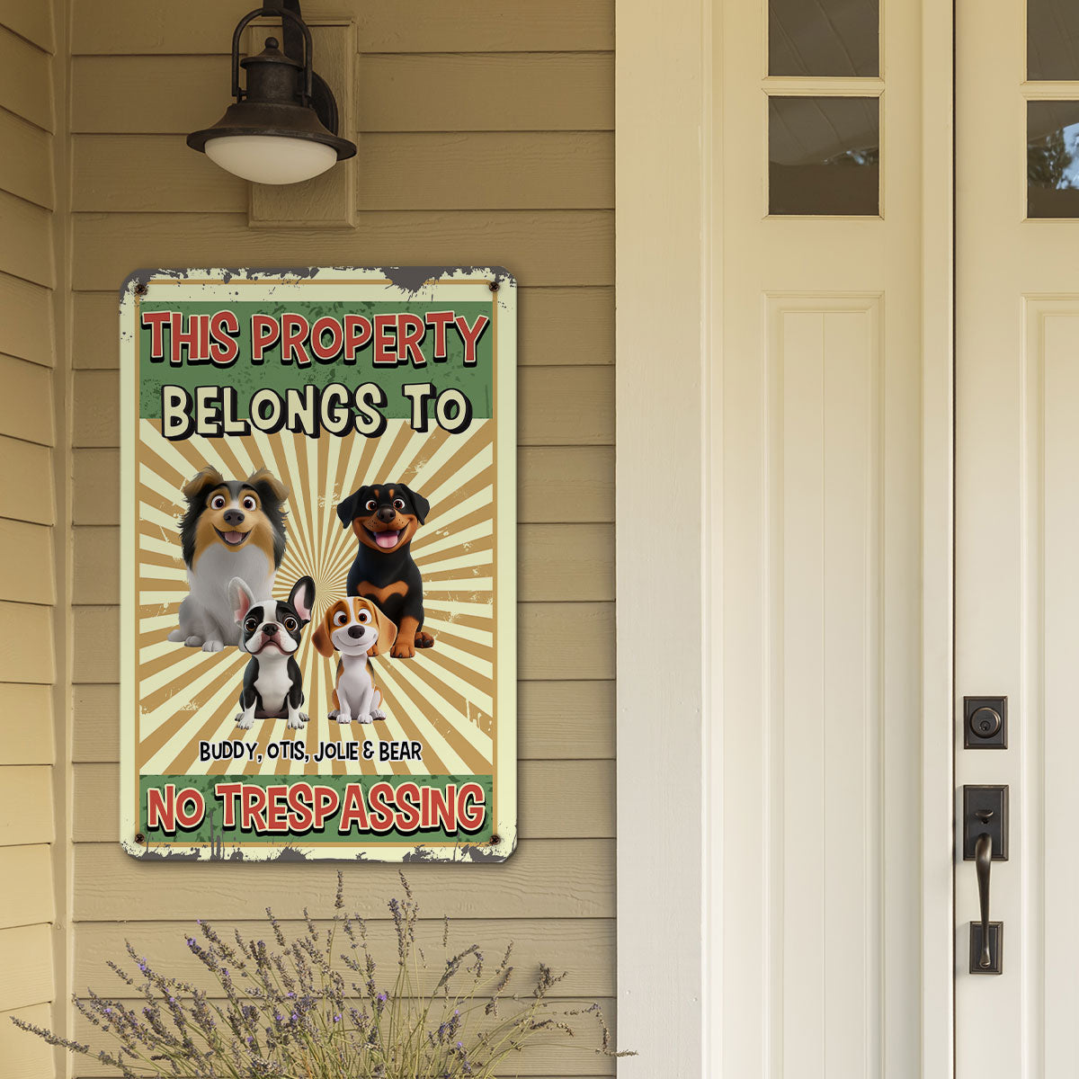Warning You - Stunning Personalized Custom Metal Sign for Home and Office