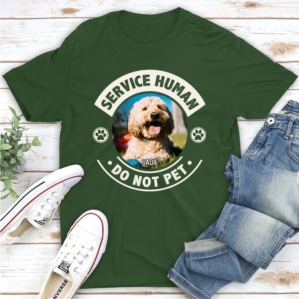 Customizable Unisex Service Human and Dogs Photo Personalized T-Shirt