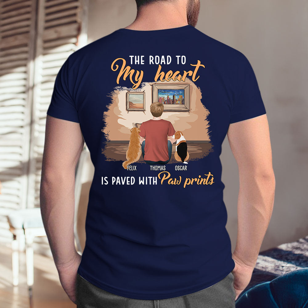 My Paw Prints - Personalized Custom Unisex 5.3 oz T-shirt for Pet Lovers