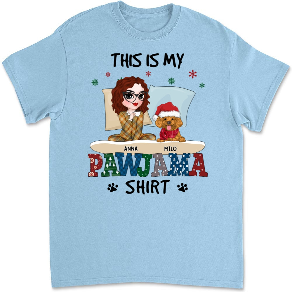 Pawjama Personalized Custom Unisex 5.3 oz Sleepshirt T-shirt - Ideal Gift for Pet Lovers