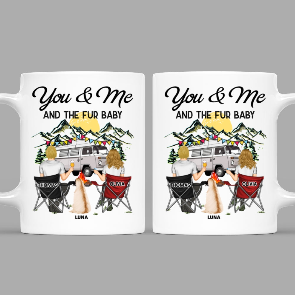 Personalized Custom 'You And Me And The Fur Babies' Coffee Mug - Ideal for Pet Lovers