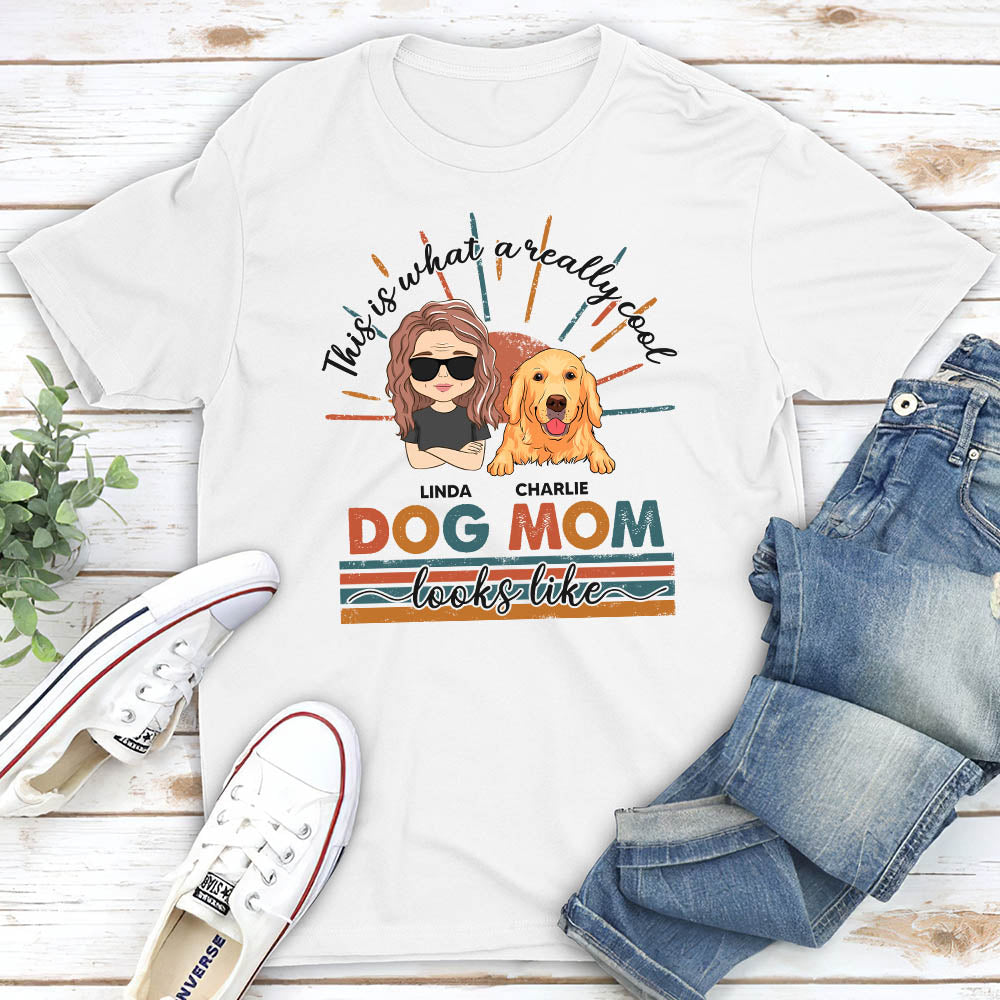 Stylish Cool Dog Mom/Dad - Personalized Custom Unisex 5.3 oz T-shirt