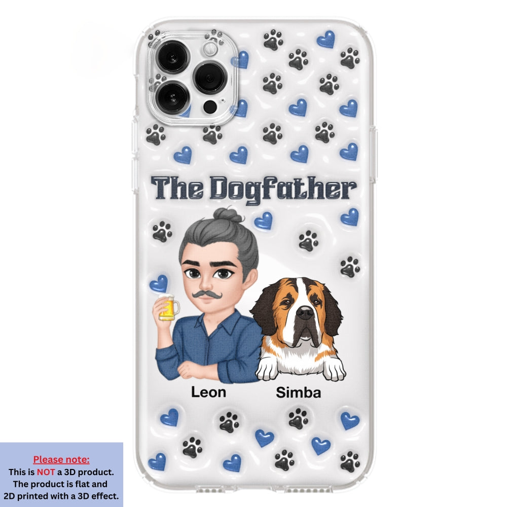 Stylish Dog Dad - Exquisitely Personalized Custom 3D Inflated Effect Smartphone Case