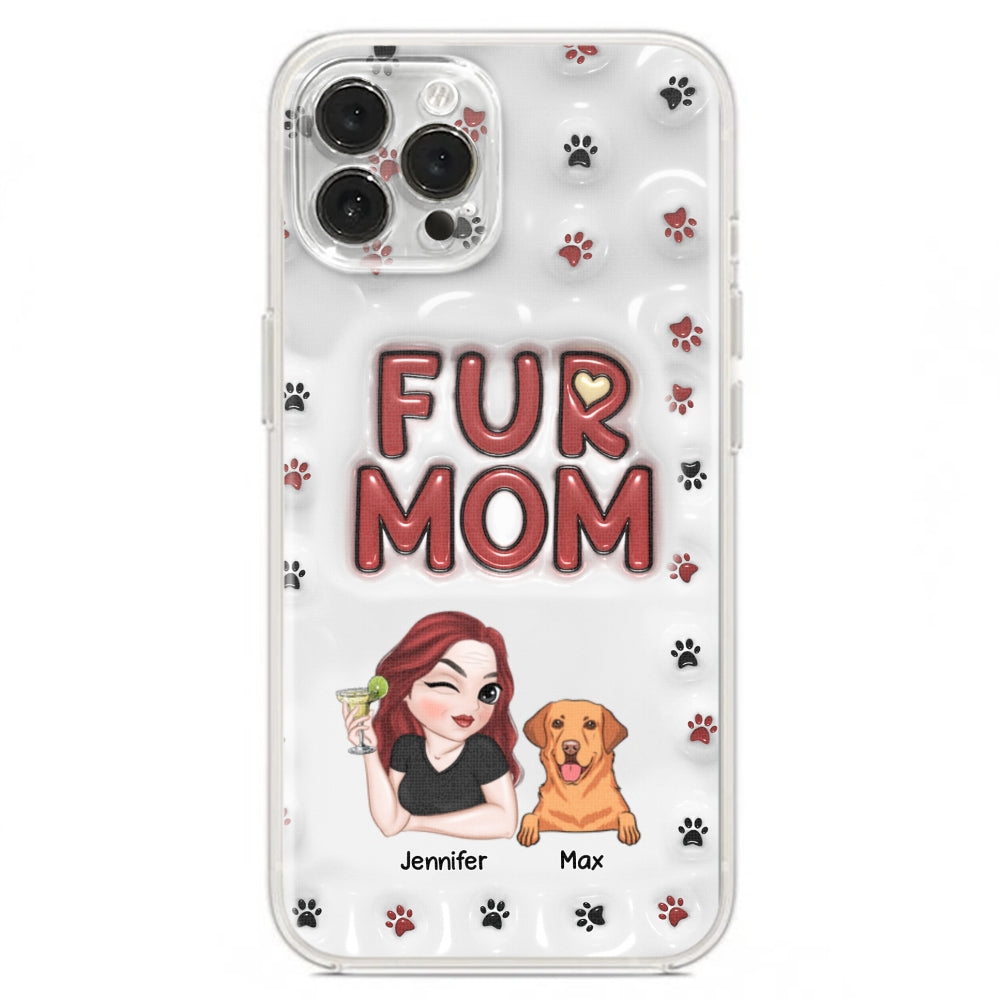 Lovely Fur Mom - Exquisite Personalized Custom 3D Inflated Effect Smartphone Case