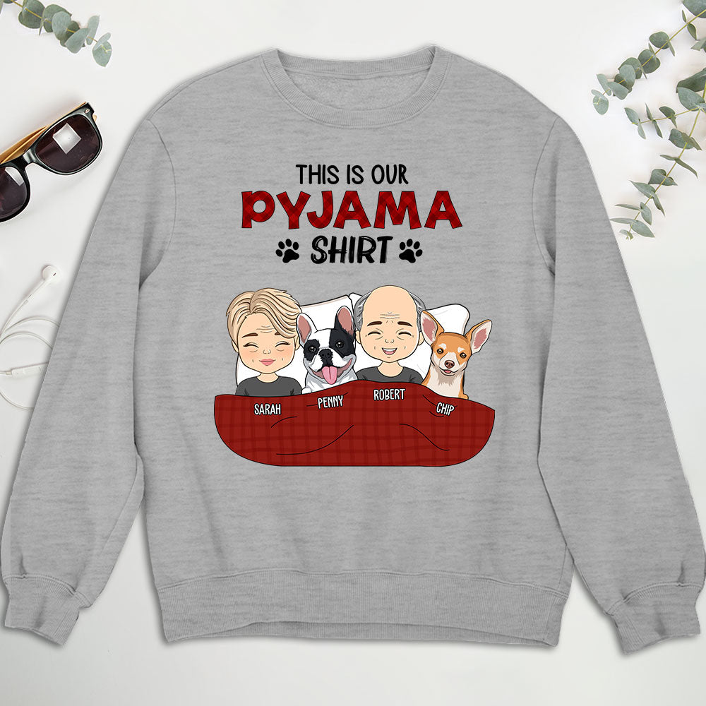 Personalized Custom Couple Pyjama Shirts - Unisex 8.0 oz Sweatshirt