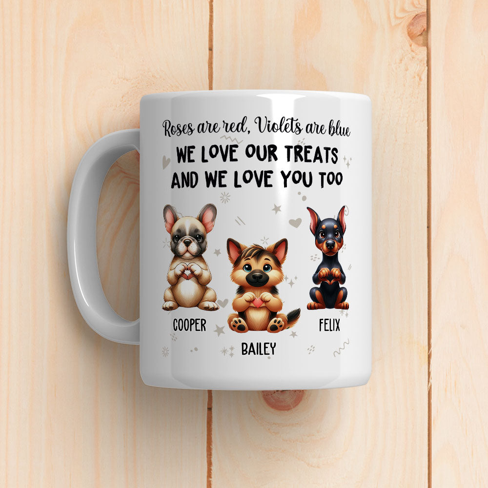 Love Treats Love You - Premium Personalized Custom Coffee Mug for Pet Lovers