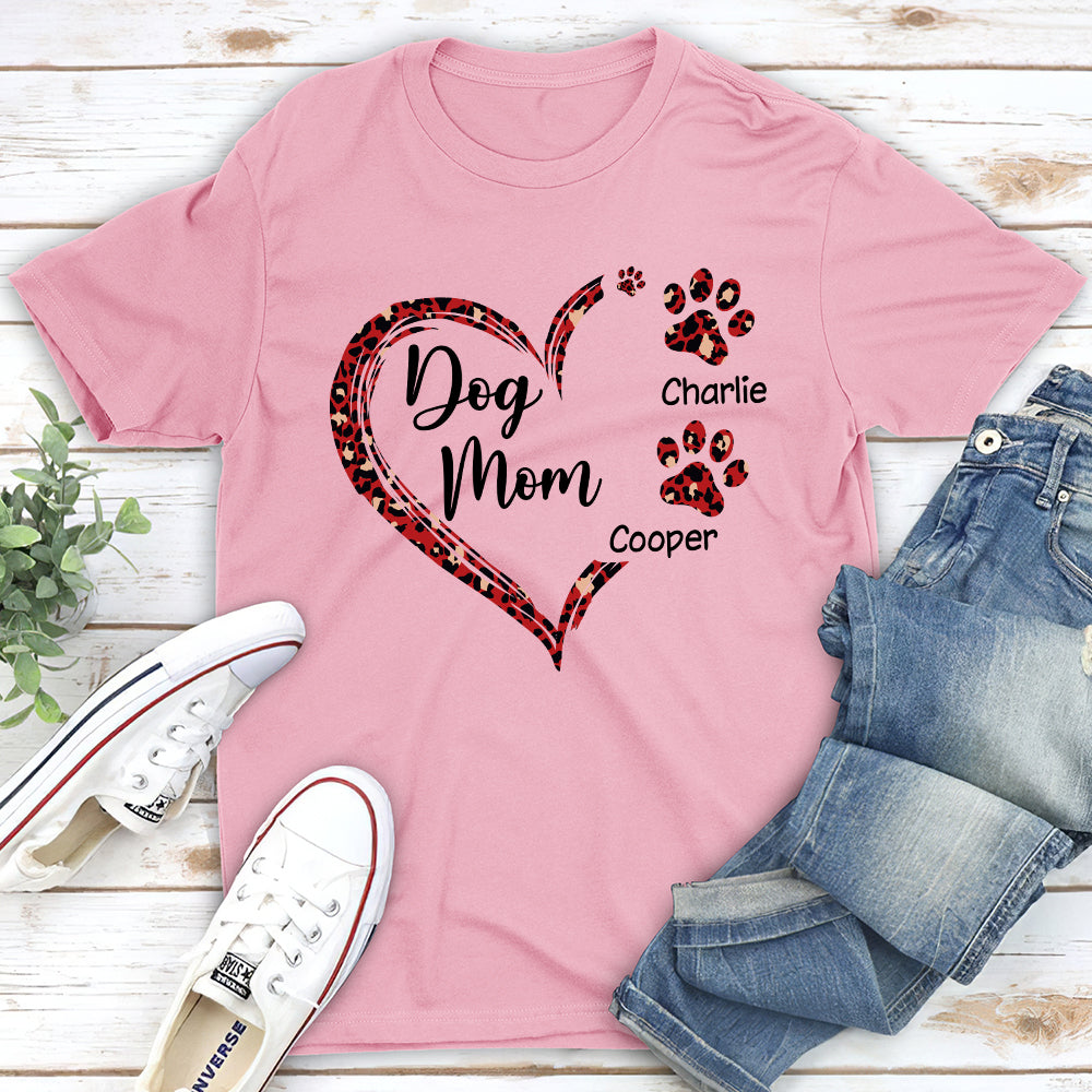 Dog Mom - Personalized Custom Unisex 5.3 oz T-shirt for Pet Lovers
