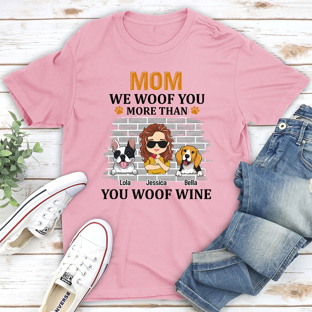 More Than You Woof - Personalized Custom Unisex 5.3 oz T-shirt for Pet Lovers