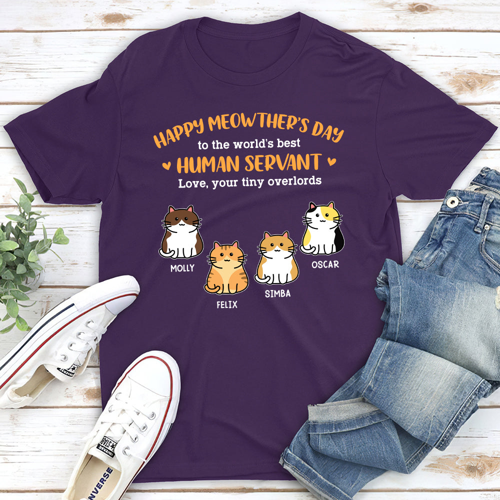 Happy Meowthers Day - Stylish Personalized Custom Unisex Cotton Blend T-shirt for Pet Lovers