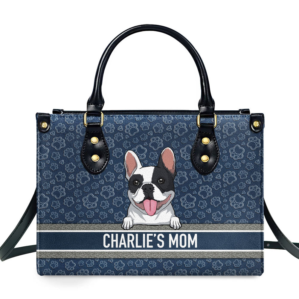 Exclusive Personalized Custom Leather Bag for Dog Moms