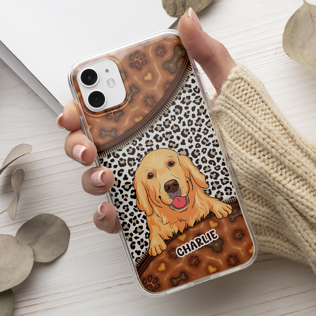 Our Dogs - Customizable 3D Inflated Effect Personalized Phone Case for Smartphones