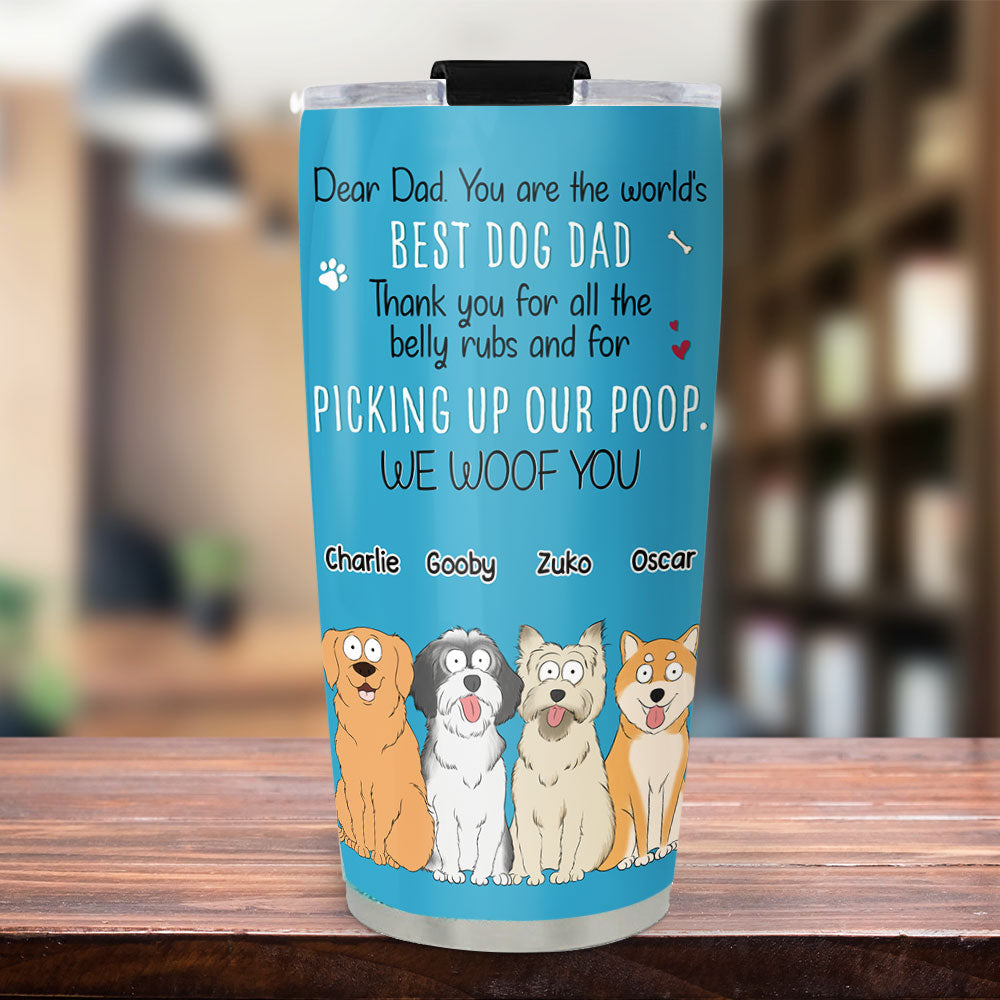 All The Belly Rubs - Personalized Custom 20oz Stainless Steel Tumbler with Thousands of Cool Designs