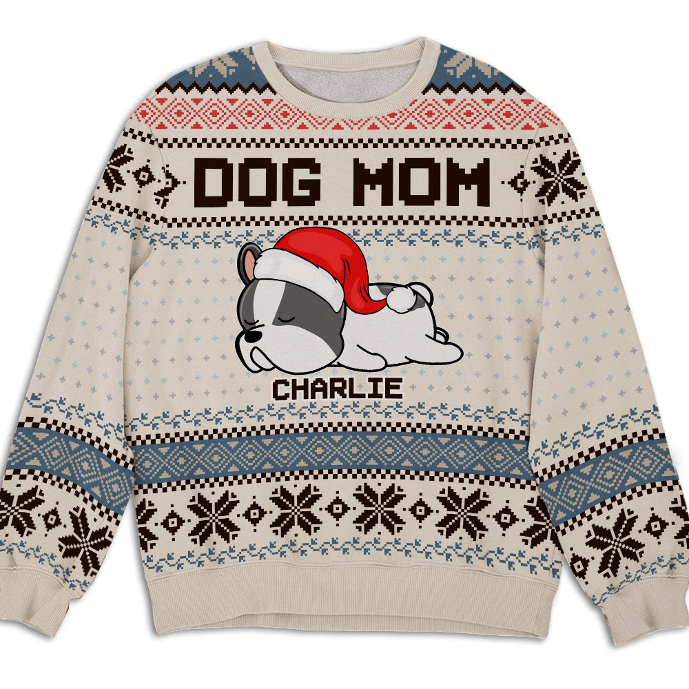 Personalized Custom All-Over-Print Little Christmas With Dog Unisex Sweatshirt