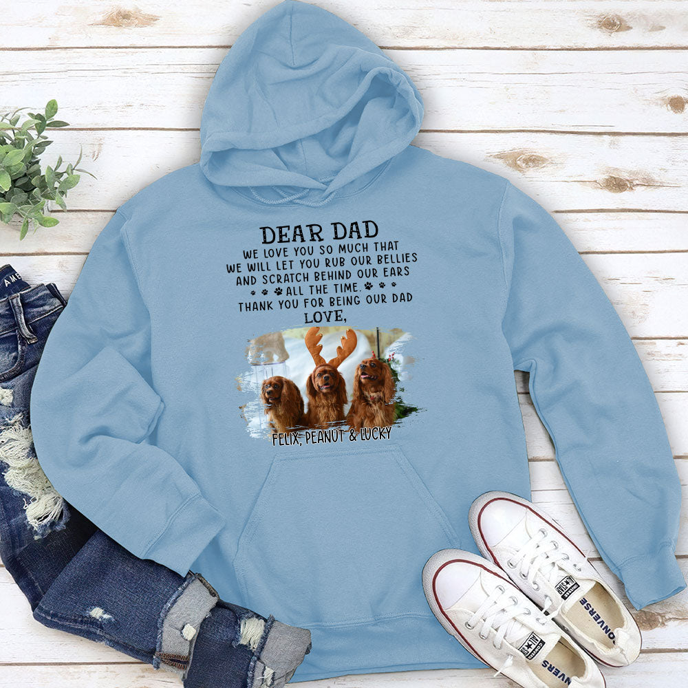 Love So Much Personalized Custom Photo Hoodie - Ideal Gift for Pet Lovers