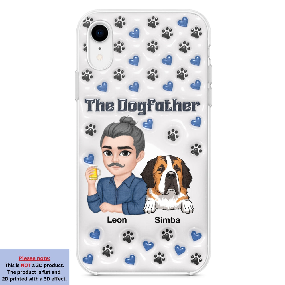 Stylish Dog Dad - Exquisitely Personalized Custom 3D Inflated Effect Smartphone Case