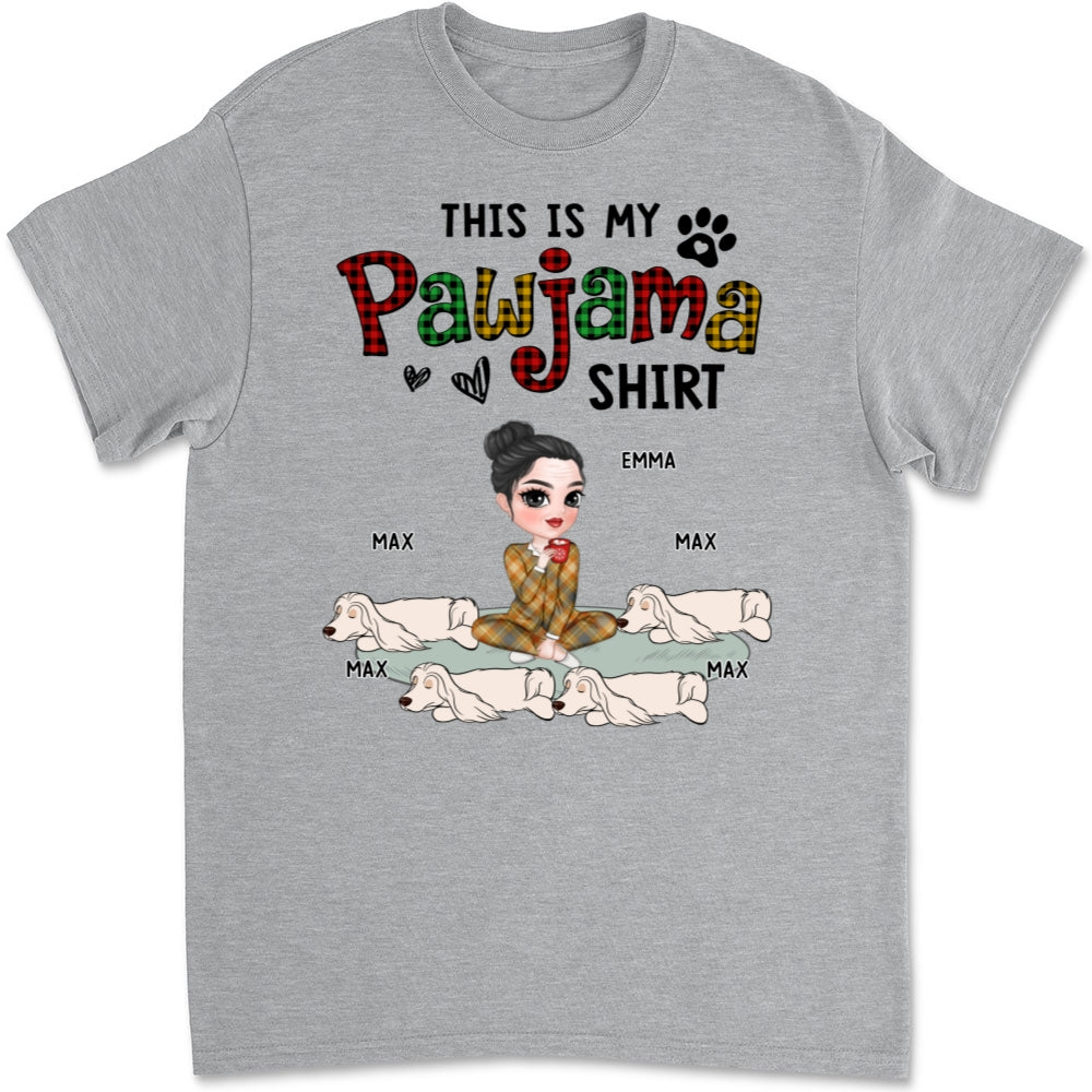 Pawjama Shirt Version 2 - Personalized Custom Unisex 5.3 oz T-Shirt for Pet Lovers