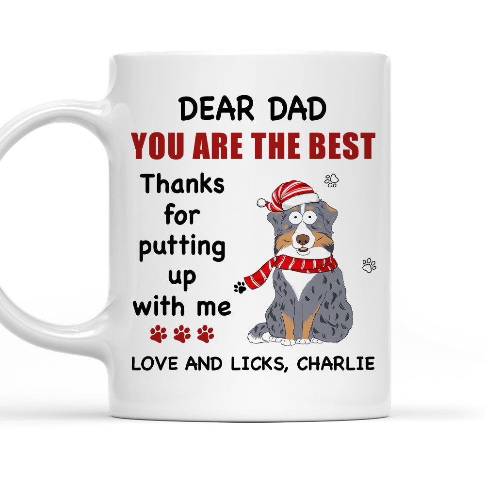 Dad Is Best - Personalized Custom 11oz/15oz High - Quality White Ceramic Coffee Mug
