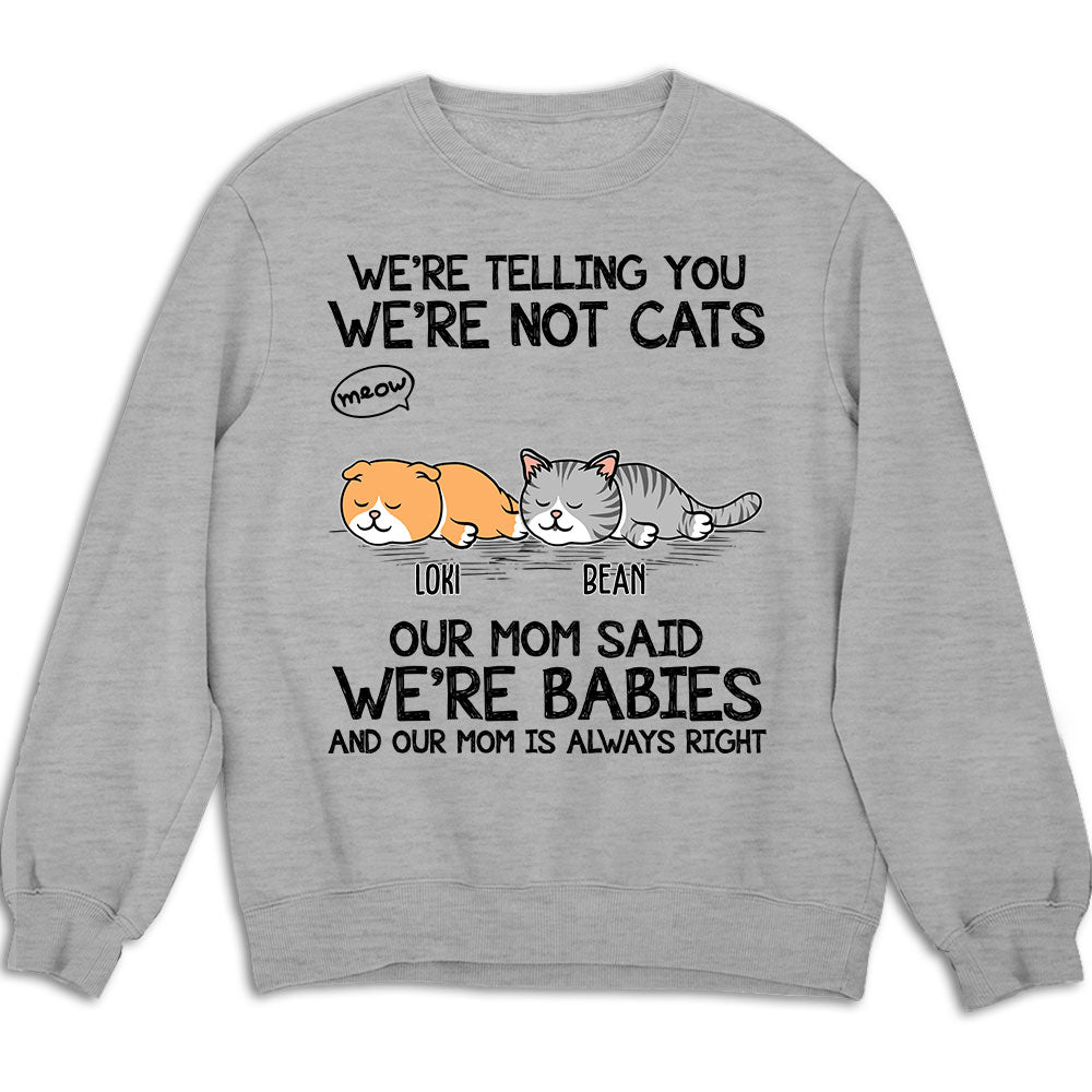 Unique Personalized 'I Am Not A Cat' Custom Unisex 8.0 oz Sweatshirt