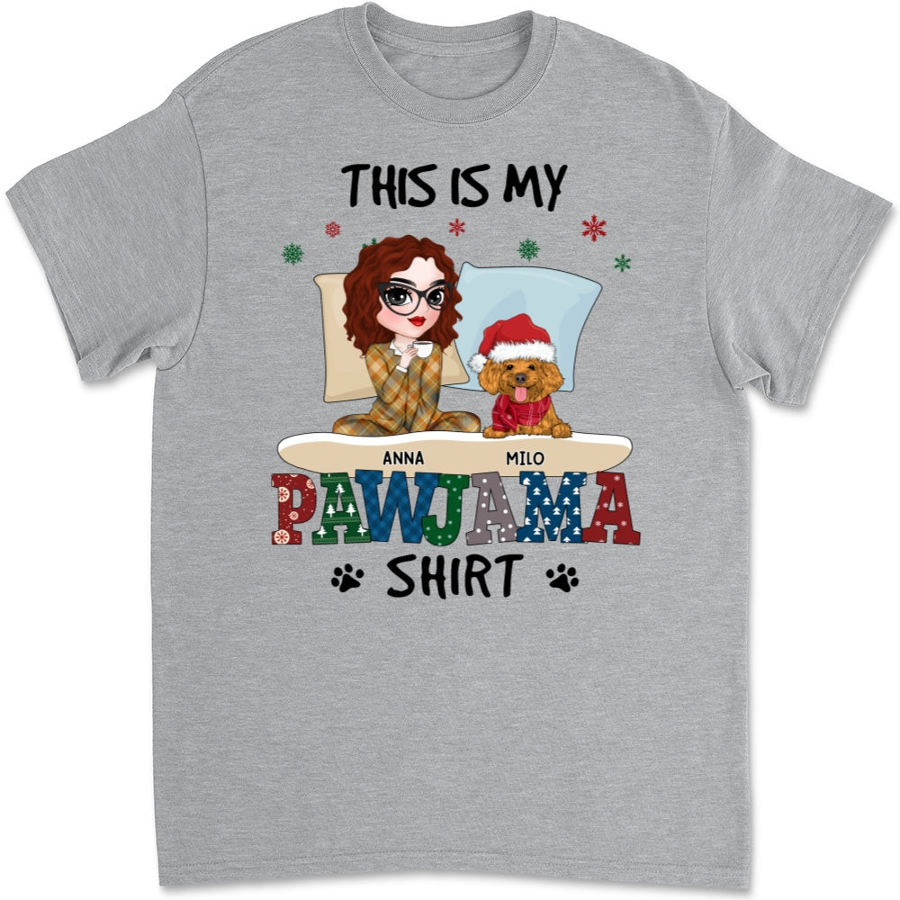 Pawjama Personalized Custom Unisex 5.3 oz Sleepshirt T-shirt - Ideal Gift for Pet Lovers