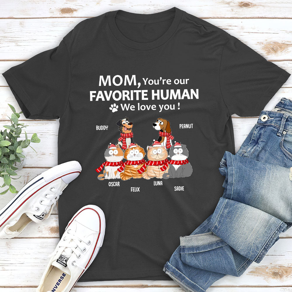 To My Human - Personalized Custom Unisex 5.3 oz Heavy Cotton T-shirt for Pet Lovers