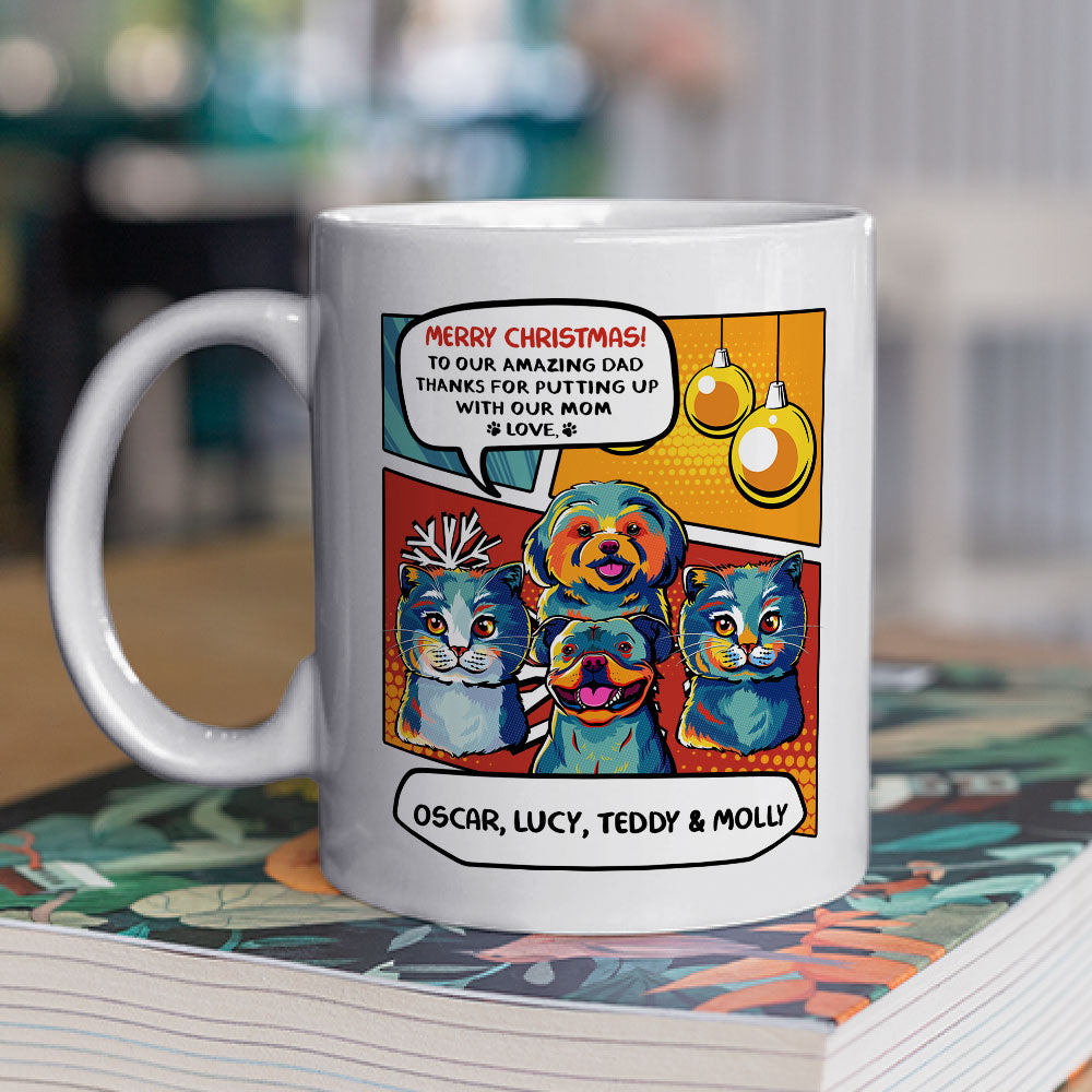 Christmas Personalized Custom Coffee Mug for Amazing Dads