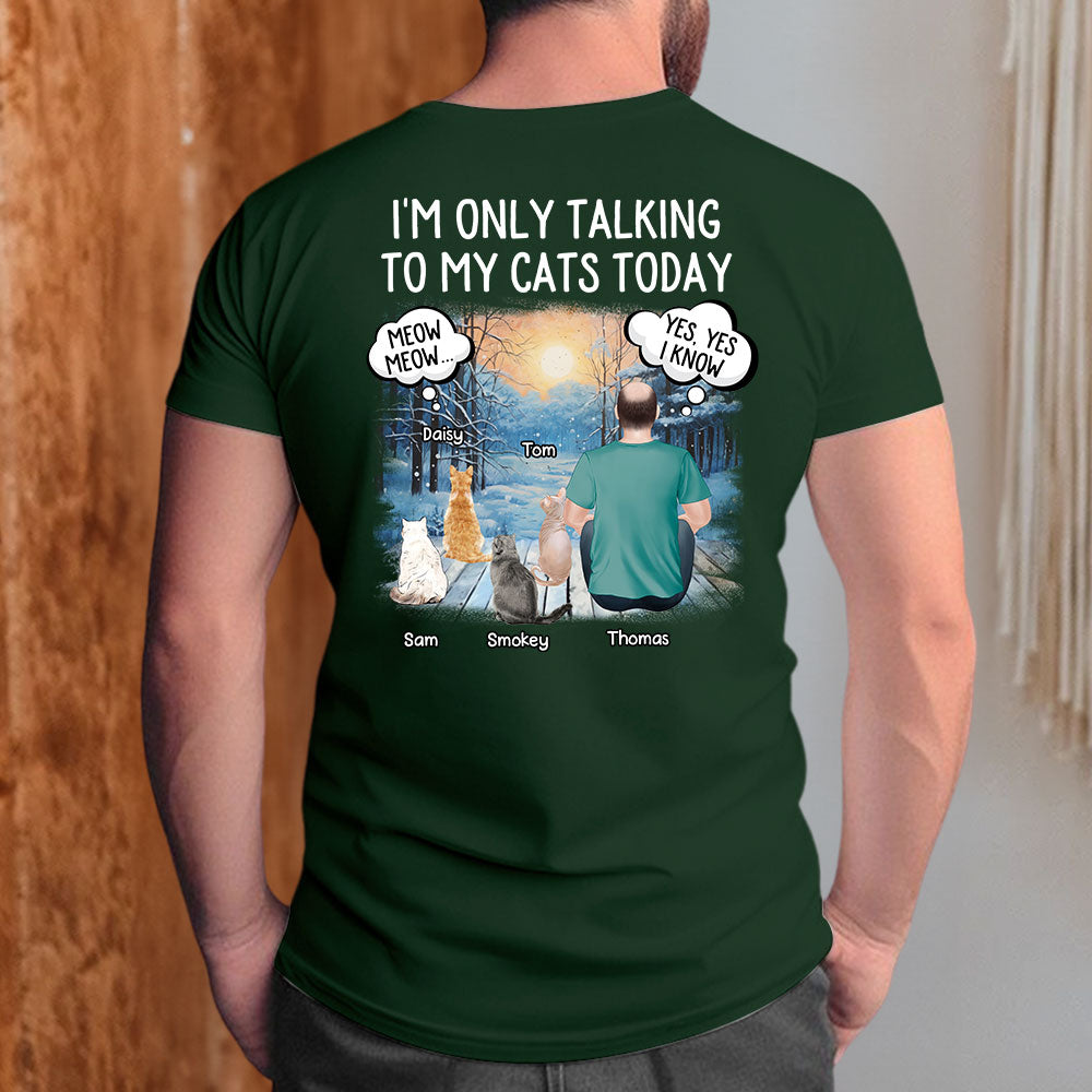 Custom Personalized Unisex Talking To Dog Cat T-shirt - Ideal Gift for Pet Lovers