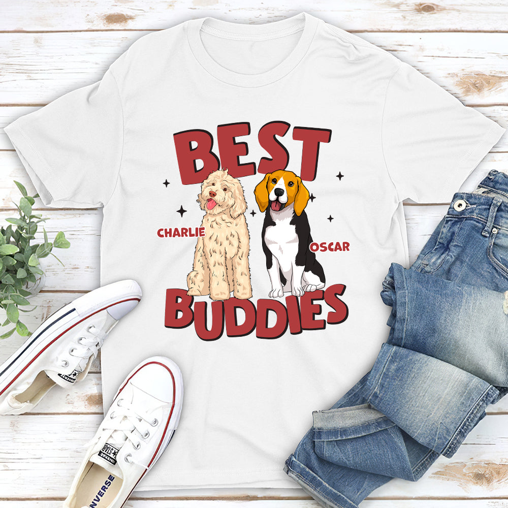 My Best Buddy - Personalized Custom Unisex 5.3 oz T-shirt for Pet Lovers