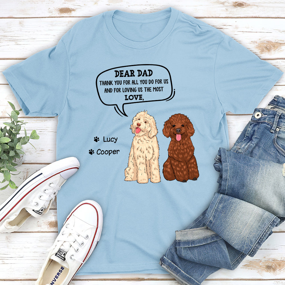 All You Do For Me - Personalized Custom Unisex 5.3 oz T-shirt for Pet Lovers